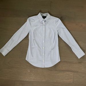 Jcrew Pinstripe Cotton “Perfect” Shirt Size PXS